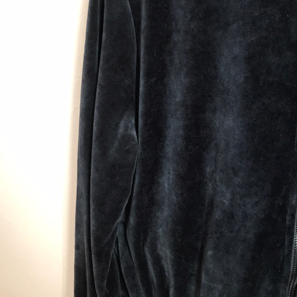 Puma Black Velvet Bomber Jacket Size Large NWOT - Picture 4 of 6